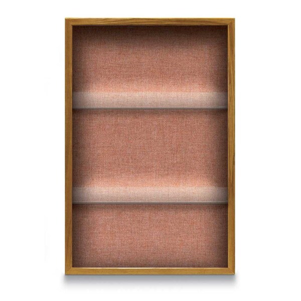 Outdoor Enclosed Combo Board, 48"x36", Satin Frame/Blue & Cobalt
